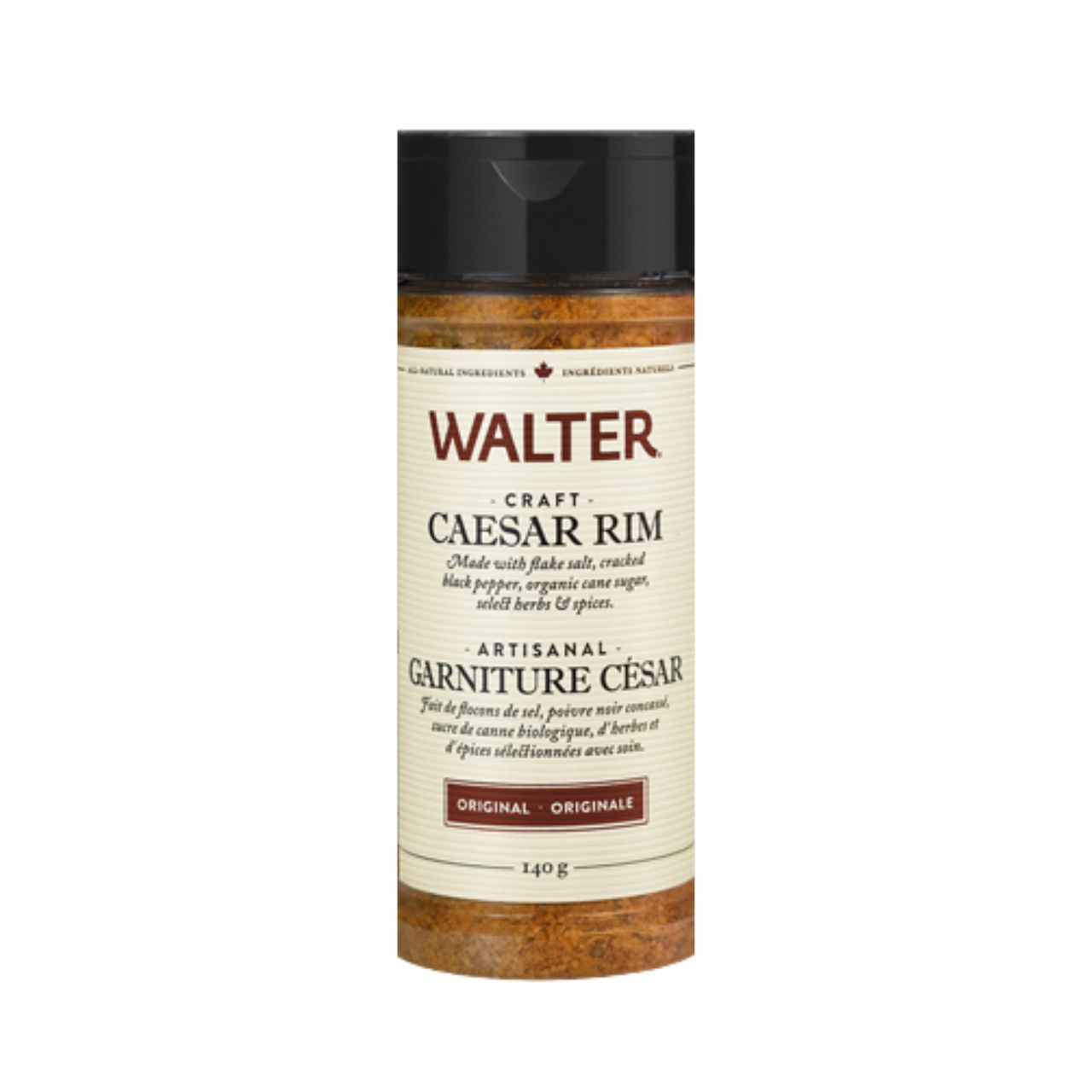 Walter Craft Caesar Rim, Original, 140g/5 oz., Shaker {Imported from Canada}